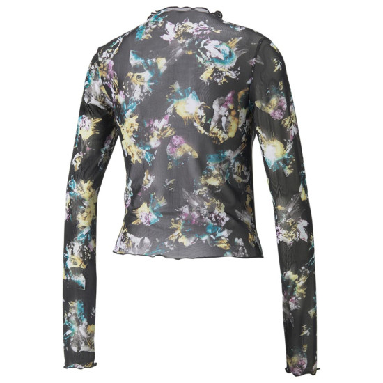 Puma Γυναικεία μακρυμάνικη μπλούζα Crystal G. AOP Longsleeve Fitted Tee Puma Γυναικεία μακρυμάνικη μπλούζα Crystal G. AOP Longsleeve Fitted Tee